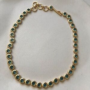 Nwot Julie Vos Gold and Blue Necklace